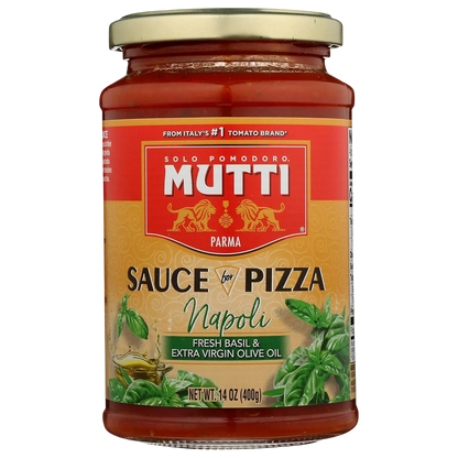 Basil Pizza Sauce With Extra Virgin Olive Oil