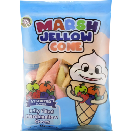 Marsh Jellow Cone - Assorted Flavors