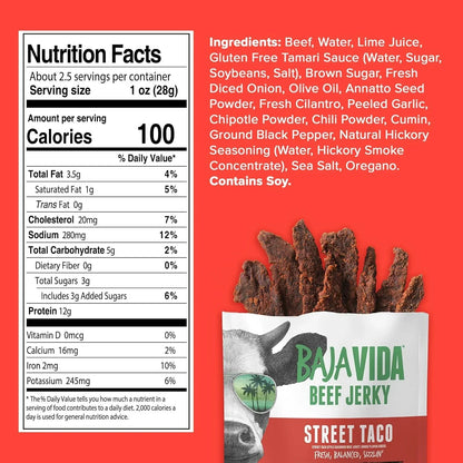 Street Taco Beef Jerky (12 Pack)