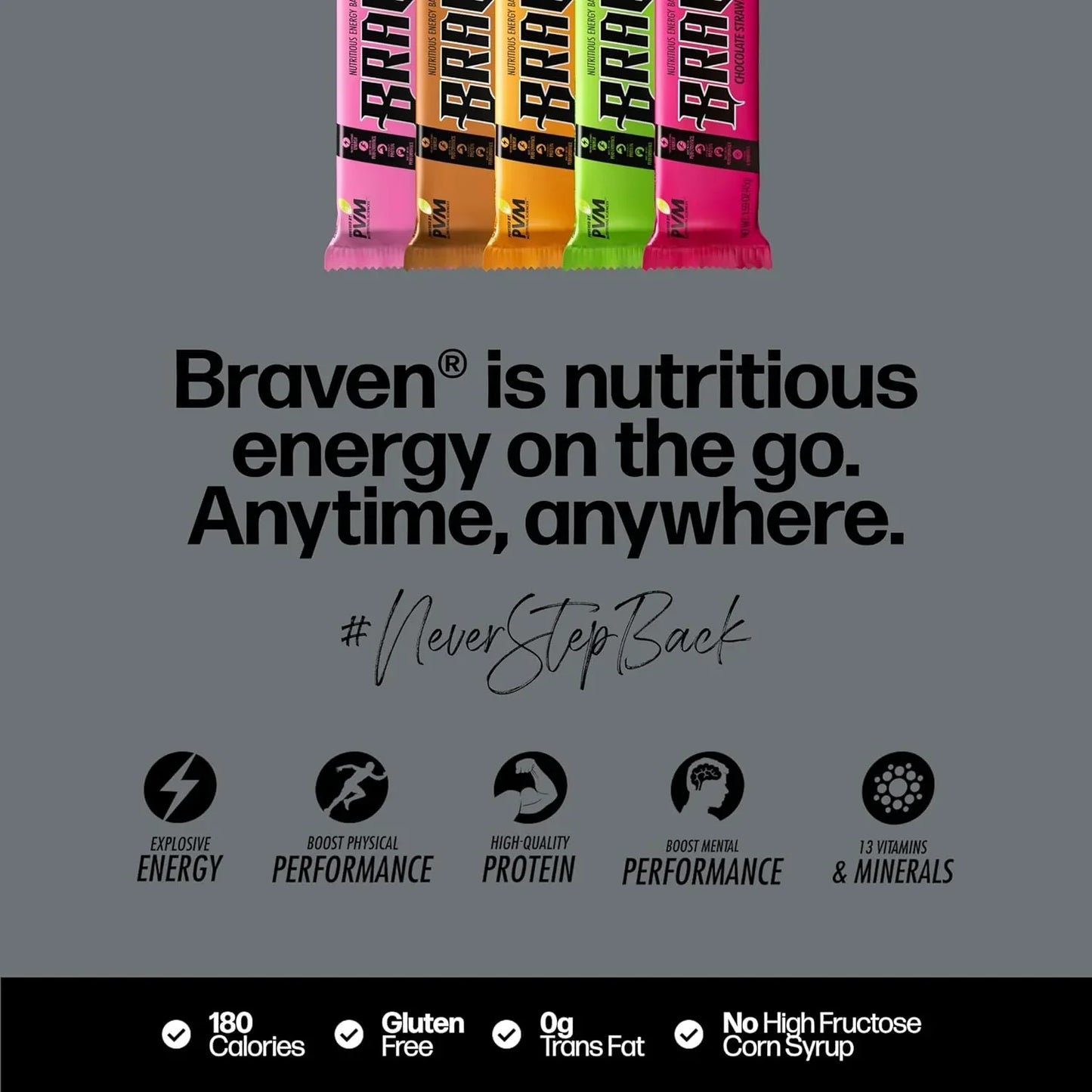 Nutritious Energy Bar On The Go Variety Pack (10 Pack)