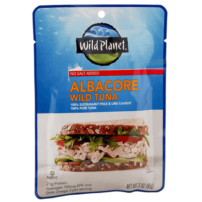 Albacore Wild Tuna Single-Serve Pouch No Salt Added