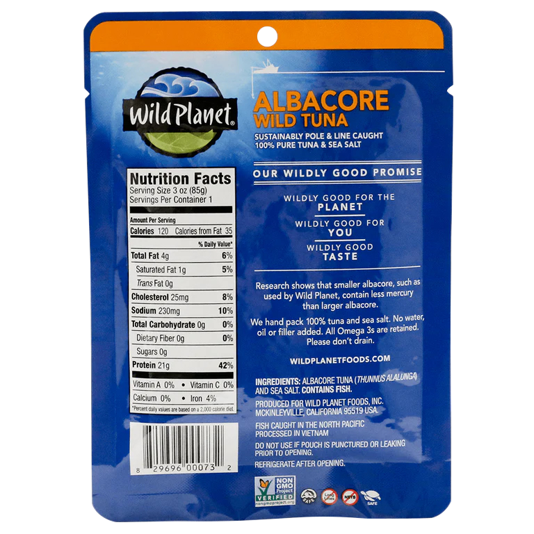 Albacore Wild Tuna Single-Serve Pouch