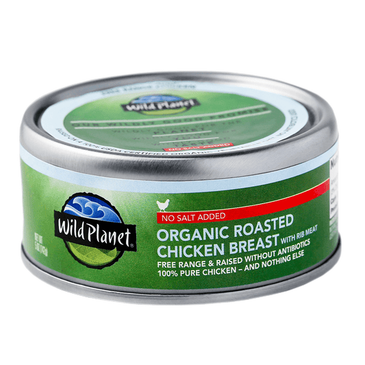 Organic Roasted Chicken Breast with Rib Meat No Salt Added