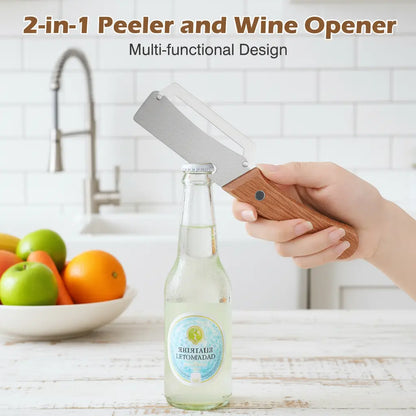 2-in-1 Sharp Stainless Steel Fruit & Veggie Peeler