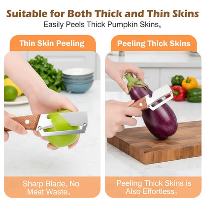 2-in-1 Sharp Stainless Steel Fruit & Veggie Peeler