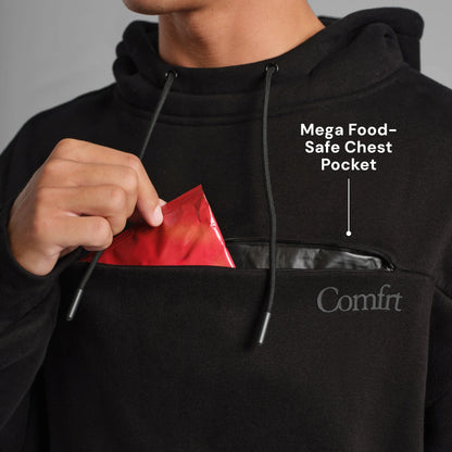 Comfrt | Snak Hoodie | Heavyweight Fleece Hoodie With 6 Snack Pockets