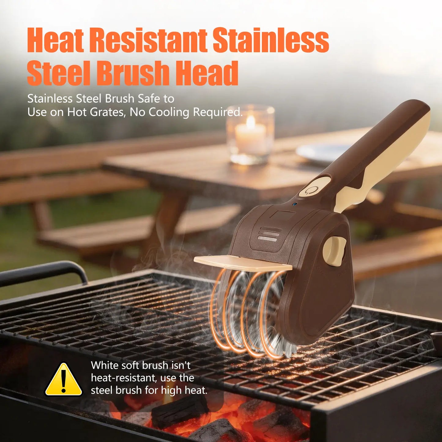 Cordless Electric Grill Brush for Faster, Easier BBQ Cleanup