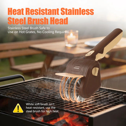 Cordless Electric Grill Brush for Faster, Easier BBQ Cleanup