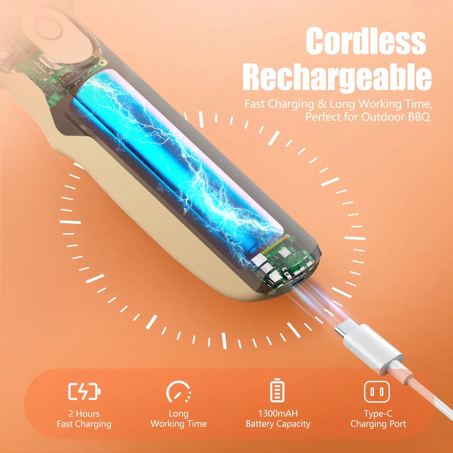 Cordless Electric Grill Brush for Faster, Easier BBQ Cleanup