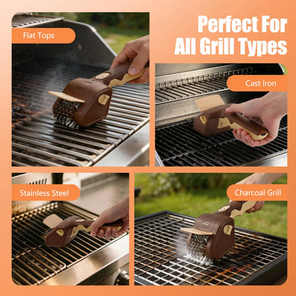 Cordless Electric Grill Brush for Faster, Easier BBQ Cleanup