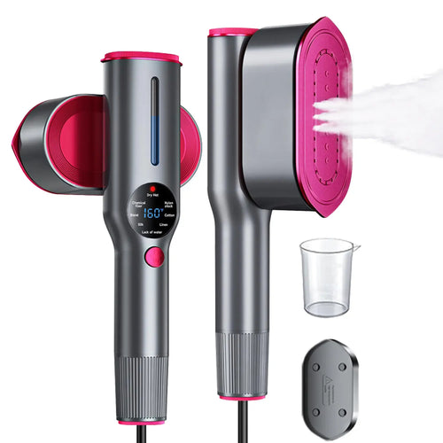 Portable 2-in-1 Garment Steamer & Travel Iron