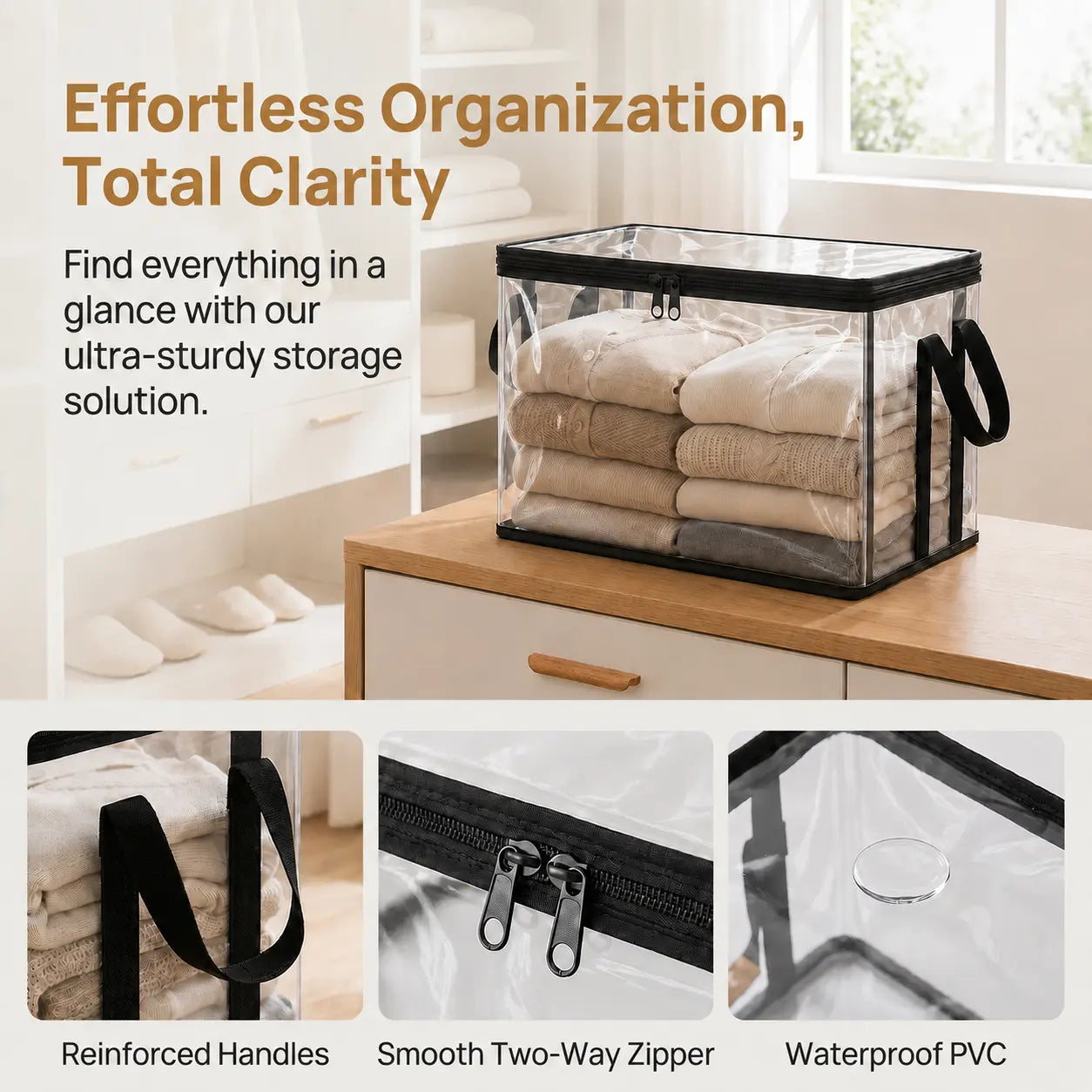 Large Clear Stuffed Animal Storage Bag