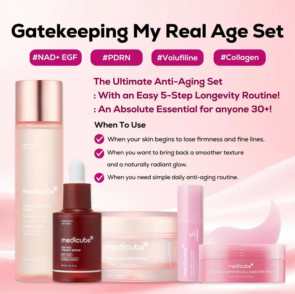 [NEW] [medicube] Glow, Firm & Hydrate In One 5-Step Routine