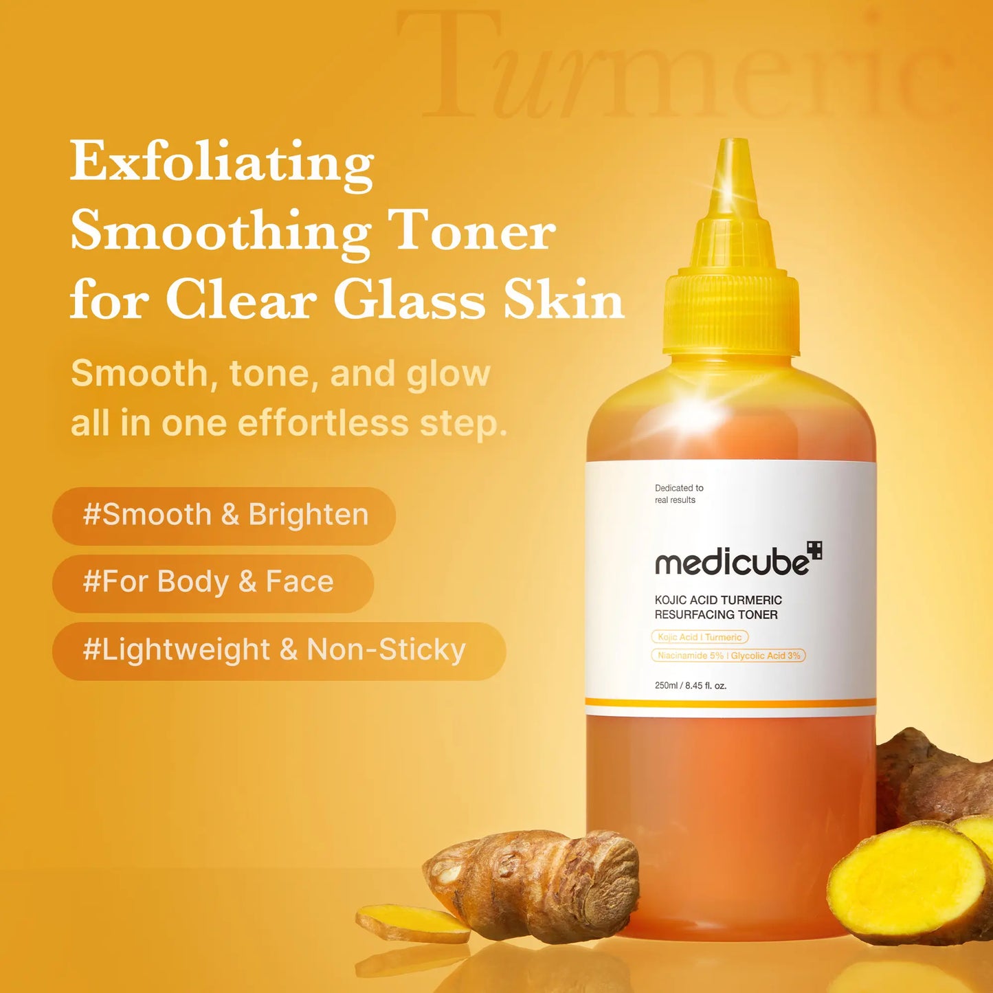 Body Glow Routine Set – Kojic Acid Body Wash, Exfoliating Body Peel, Toner Pads, Body Toner & Mist | Smooth, Bright & Even-Looking Skin | Korean Body Care