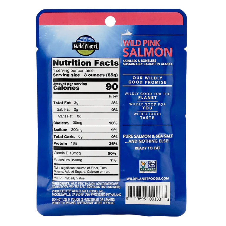 Wild Pink Salmon Single-Serve Pouch