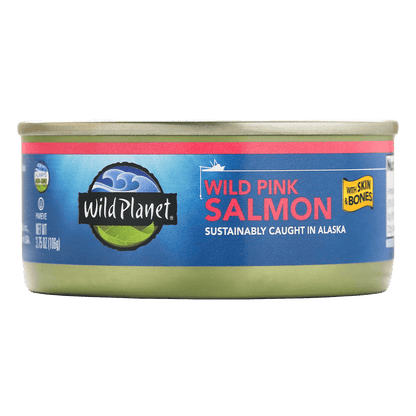Wild Pink Salmon with Skin & Bones