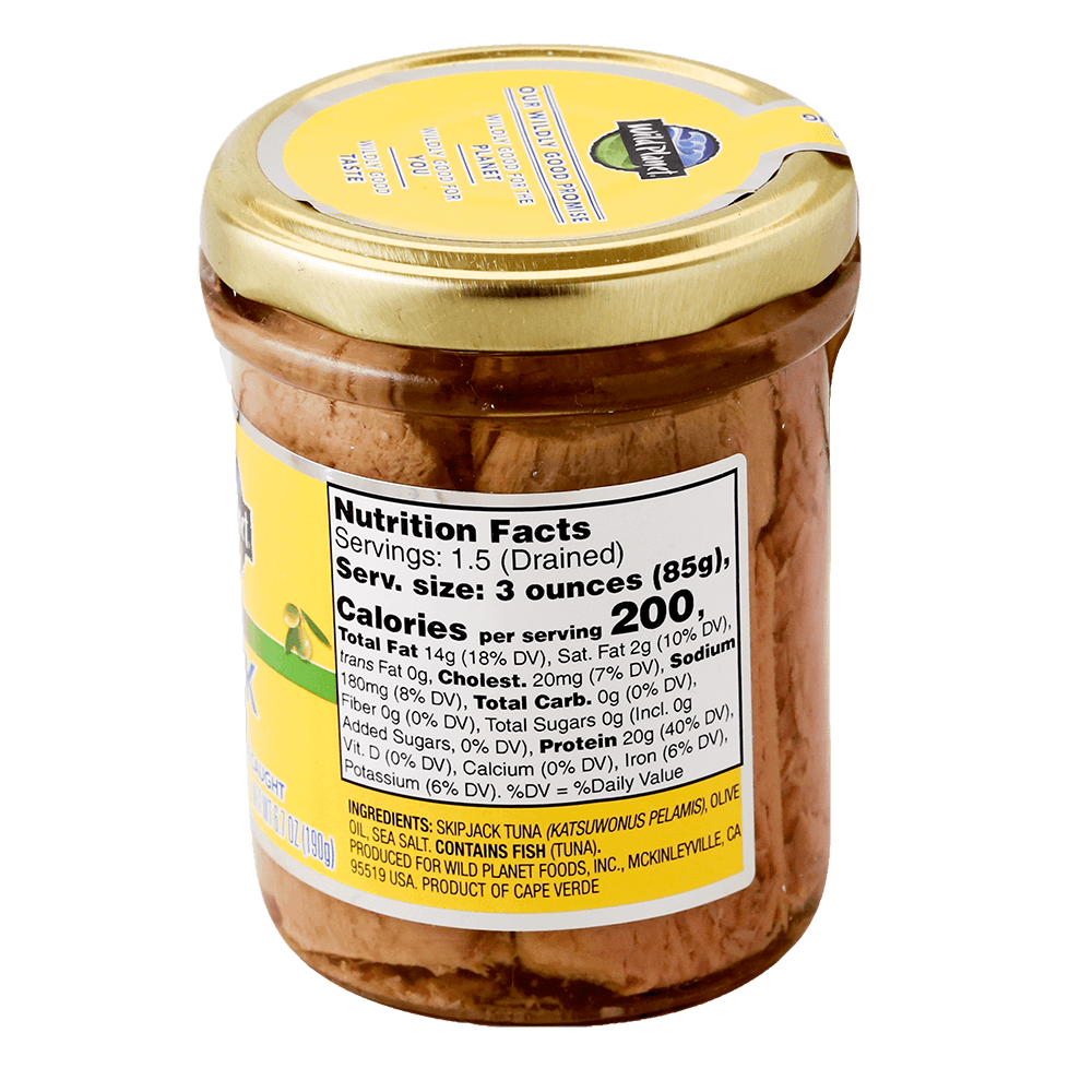 Skipjack Wild Tuna in Pure Olive Oil