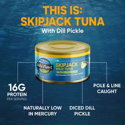 Skipjack Wild Tuna with Dill Pickle