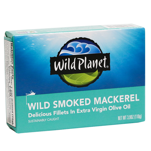 Wild Smoked Mackerel Fillets in Extra Virgin Olive Oil