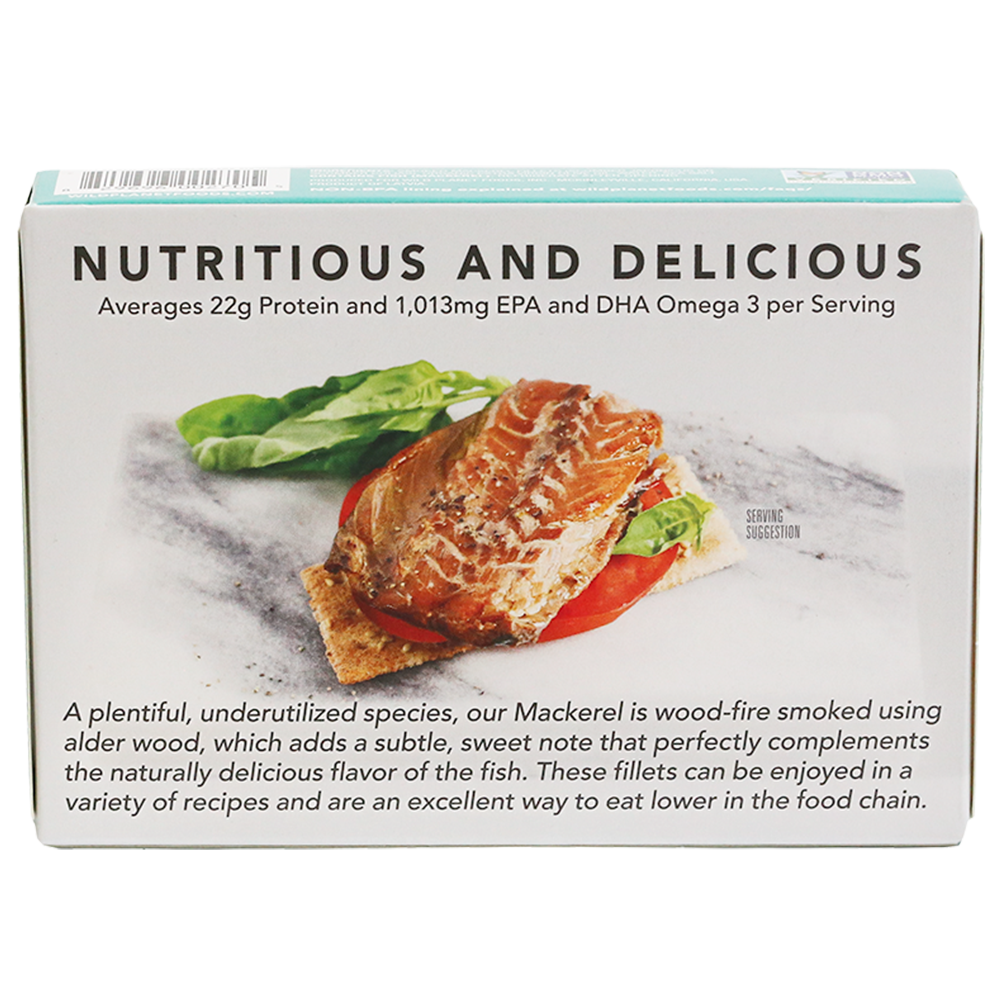 Wild Smoked Mackerel Fillets in Extra Virgin Olive Oil