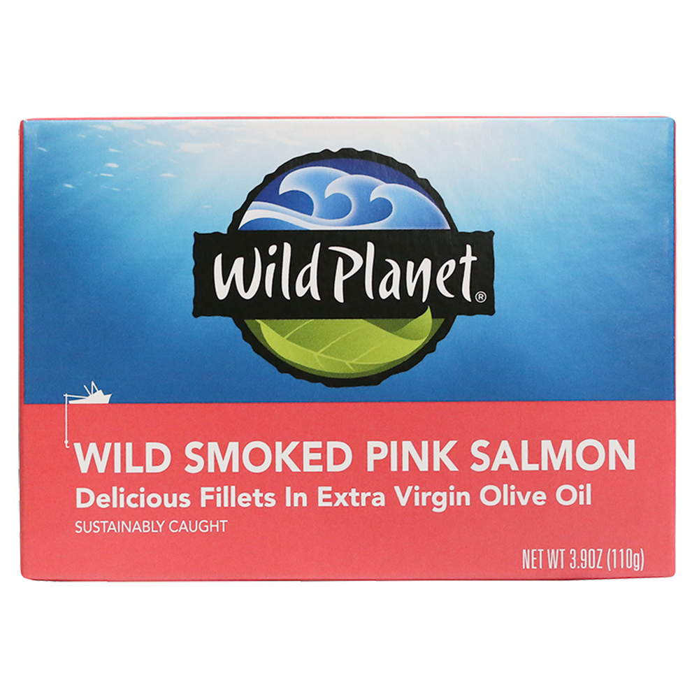 Wild Smoked Pink Salmon Fillets in Extra Virgin Olive Oil