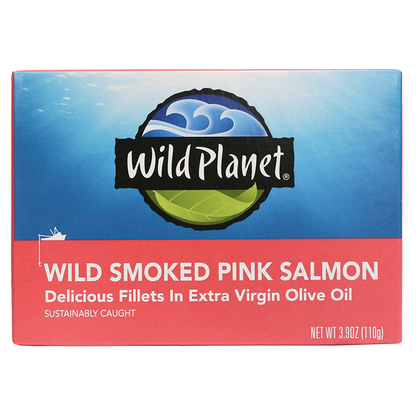 Wild Smoked Pink Salmon Fillets in Extra Virgin Olive Oil