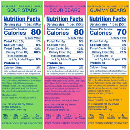 Sweet and Sour Bears and Stars Sampler (3 CT)