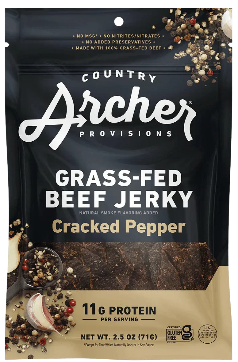 Cracked Pepper Grass-Fed Beef Jerky