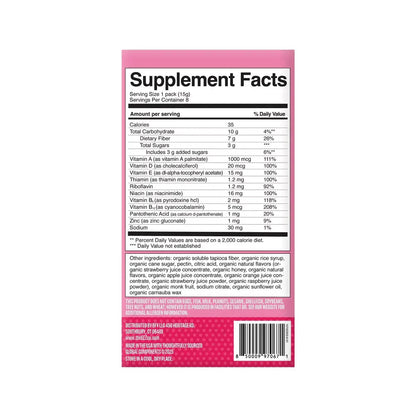 Multeez Daily Multivitamin Gummy Packs For Kids - Strawberry Splash