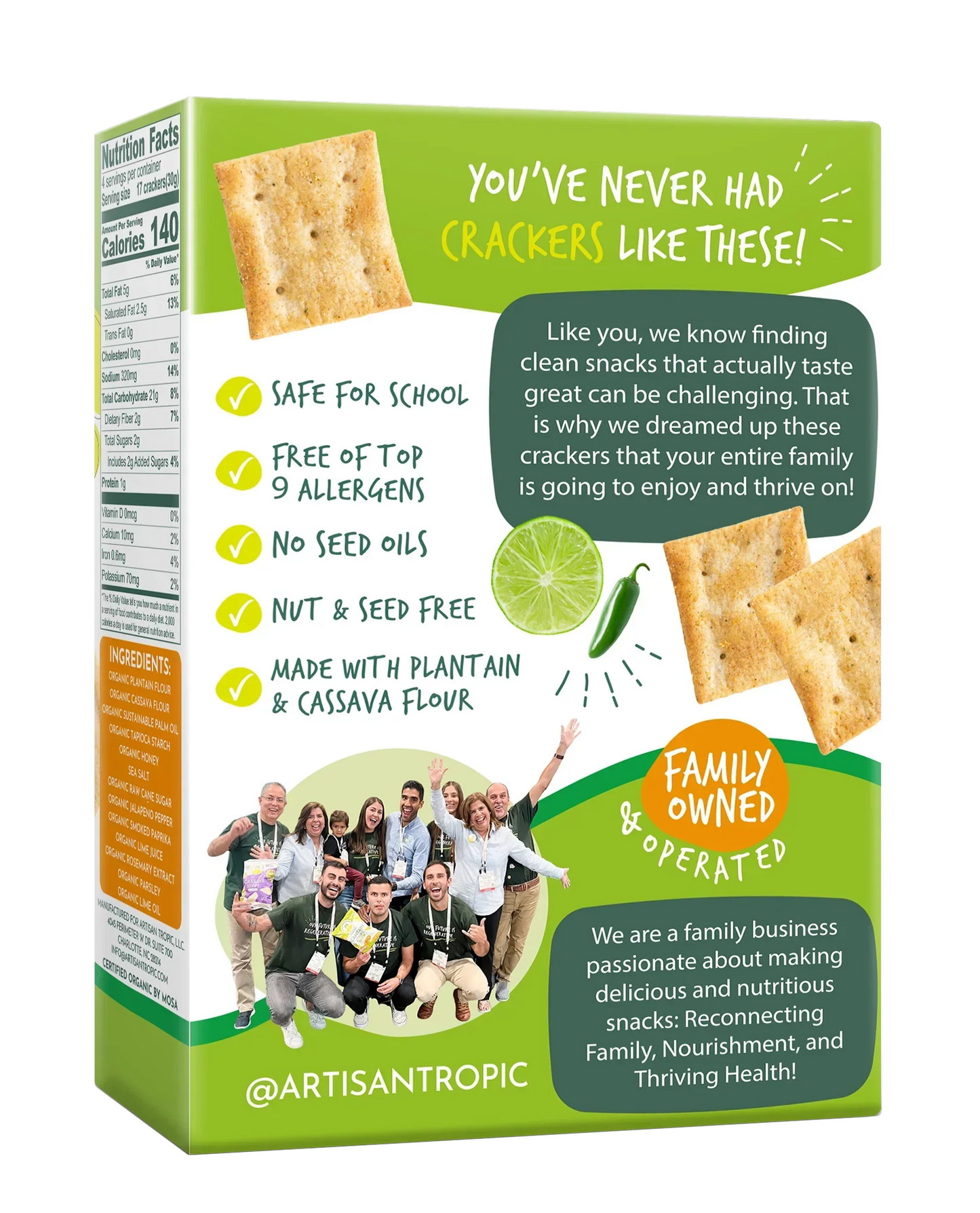 Chile Lime Grain-Free Crackers