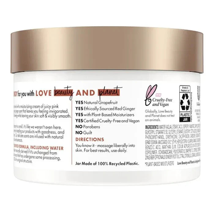 Beloved Grapefruit Oil And Red Ginger Body Cream