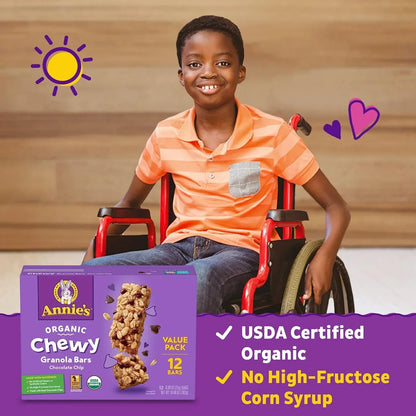 Organic Chewy Granola Bars Chocolate Chip (12 CT)