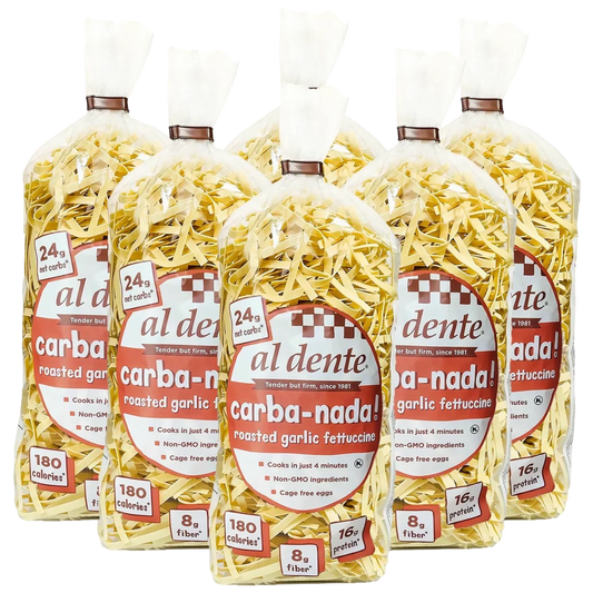 Carba-Nada Roasted Garlic Egg Fettuccine (6 Pack)