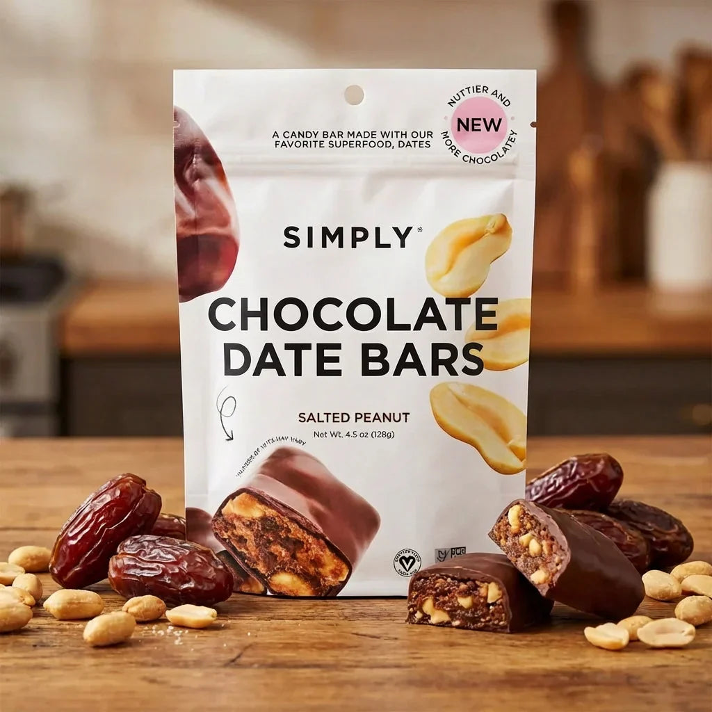 Salted Peanut Chocolate Date Bars