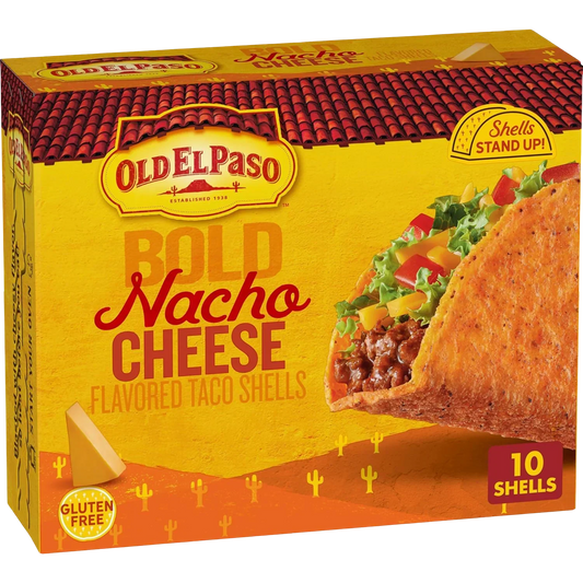 Stand 'N Stuff Taco Shells - Bold Nacho Cheese (10 CT)