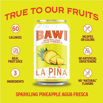 Sparkling Agua Fresca La Pi?a ¨C Pineapple (4 Pack)