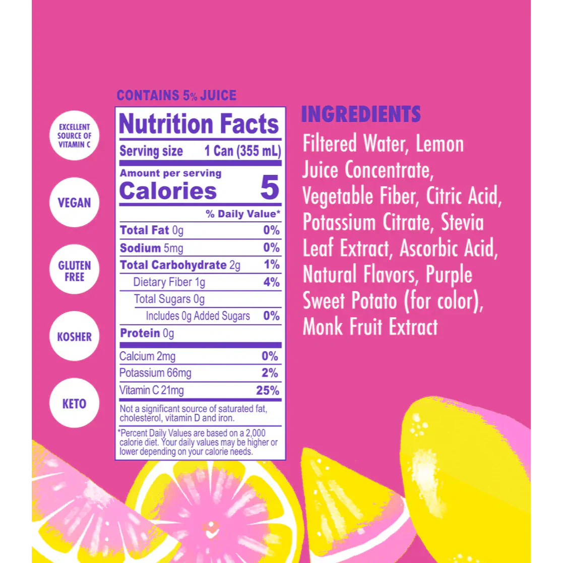 Zero Sugar Pink Lemonade (4 CT)