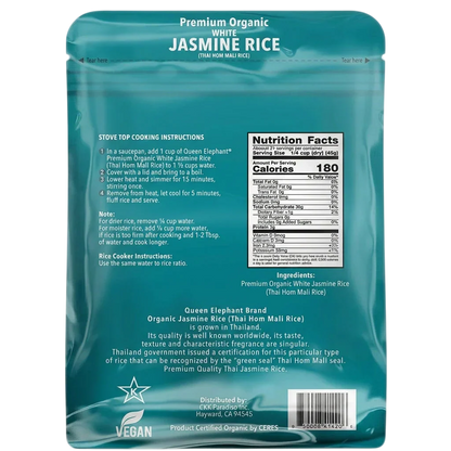Premium Organic White Jasmine Rice