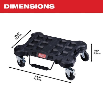 PACKOUT Dolly 24 in. x 18 in. Black Multi-Purpose Utility Tool Cart