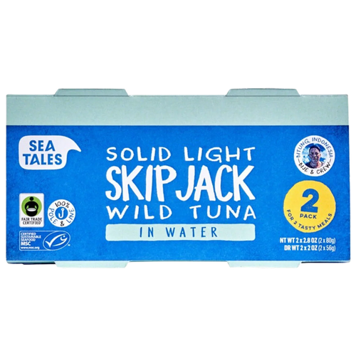 Solid Light Skipjack Wild Tuna In Water (2 Pack)
