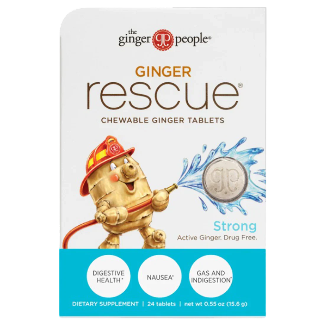 Ginger Rescue Strong Chewable Ginger Tablets