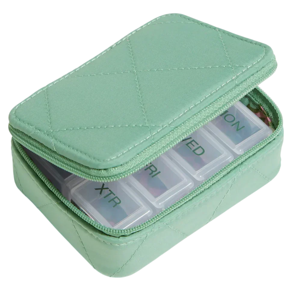 Essential Travel Pill Case - Beryl Green