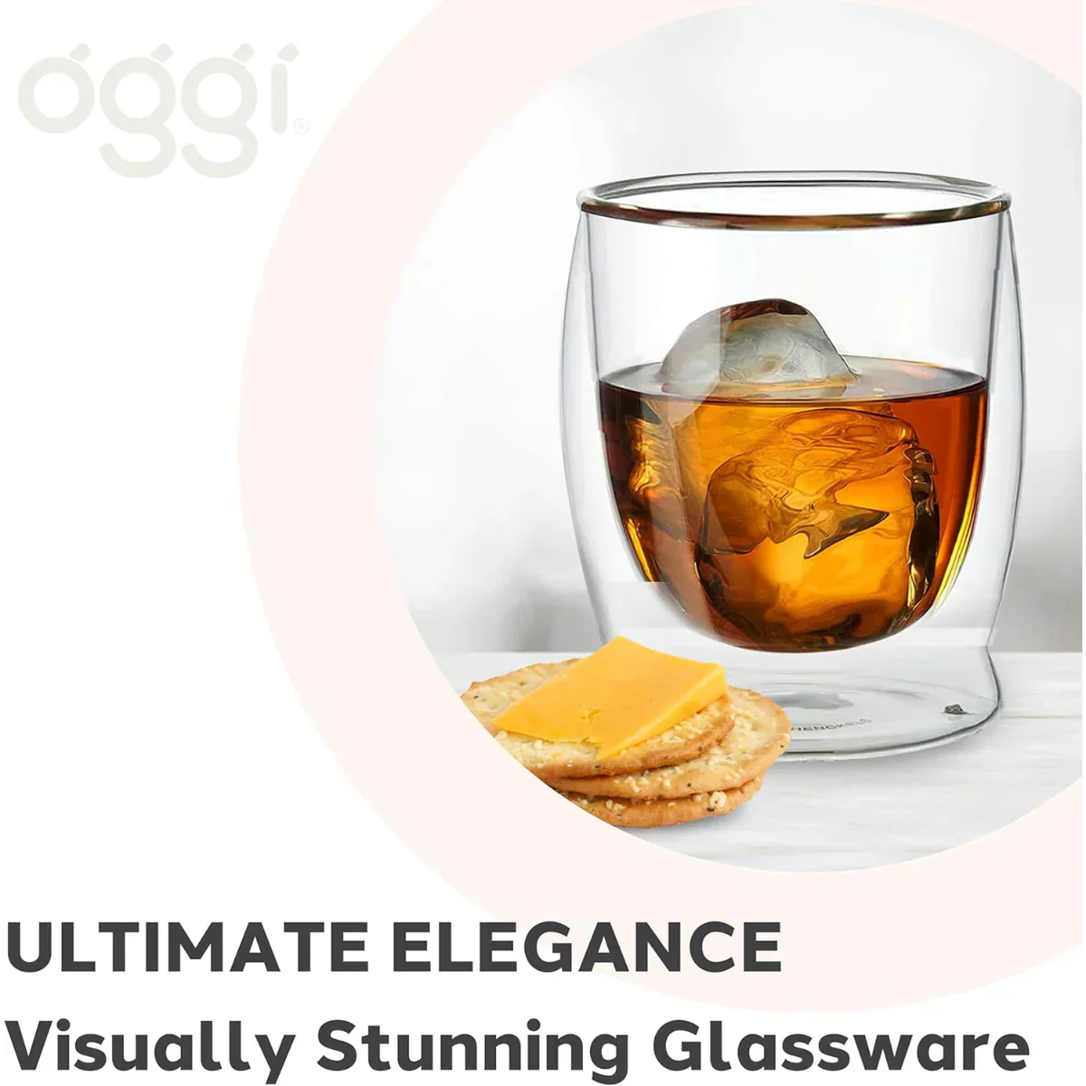 10oz Double Wall Borosilicate Rocks Glasses (2 CT)