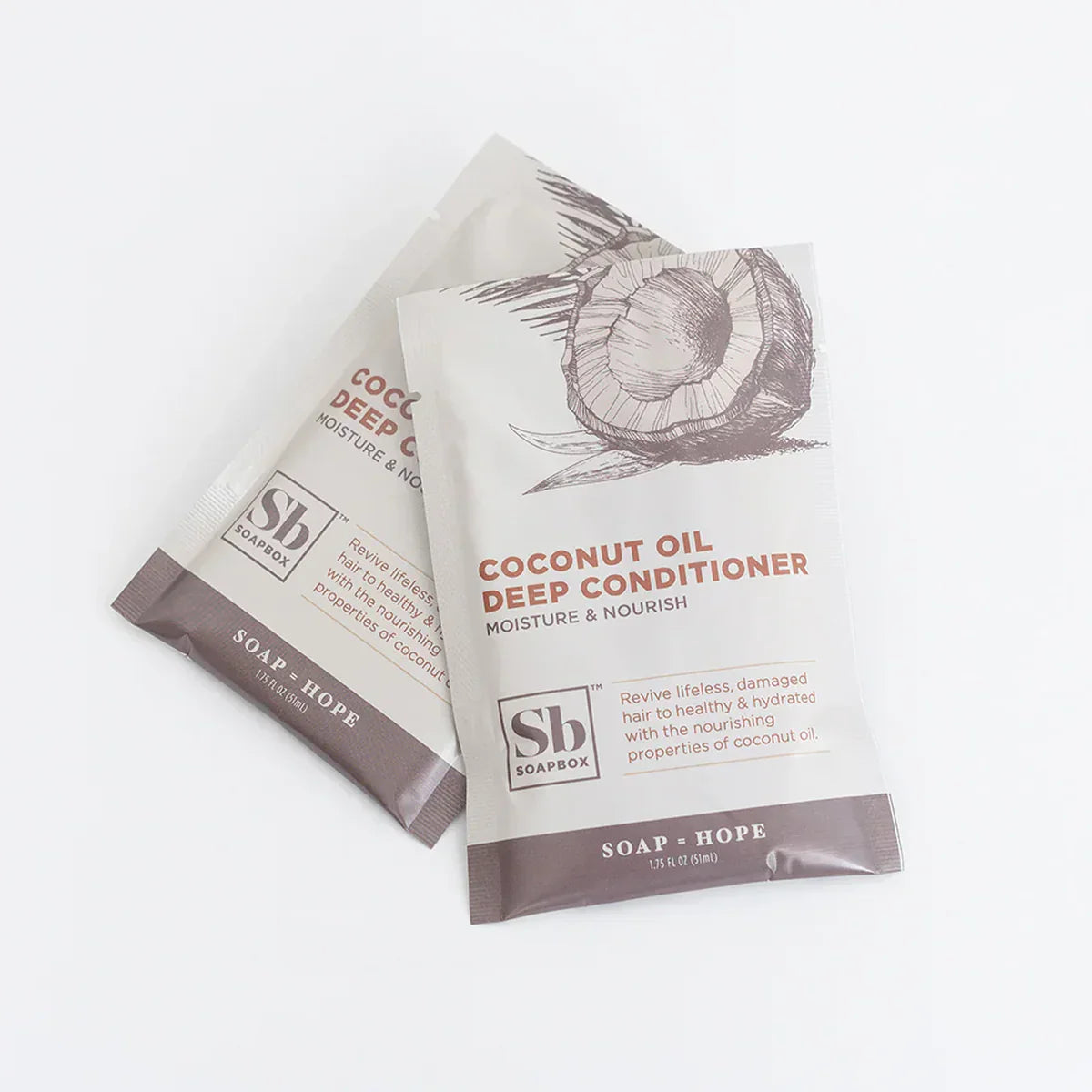 Soapbox Deep Conditioner Packet Coconut Oil Rejuvenating (12 CT)