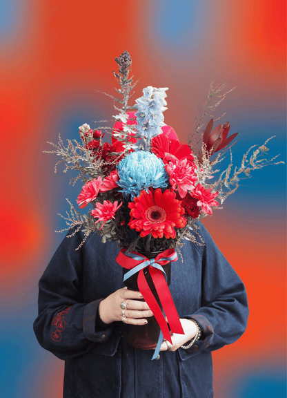 Electric Cherry Posy