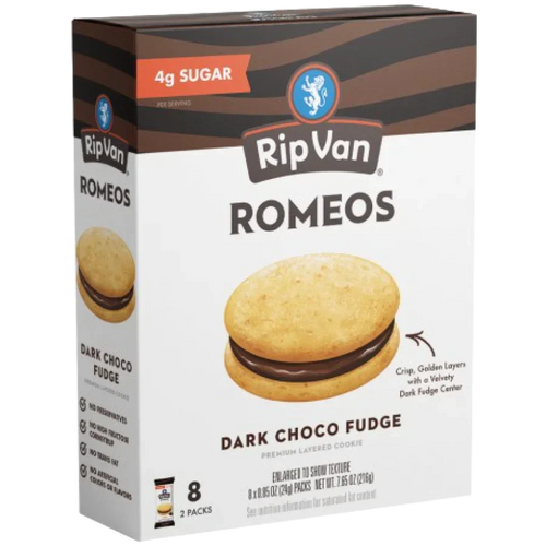 Romeos Dark Choco Fudge Cookies (8 CT)