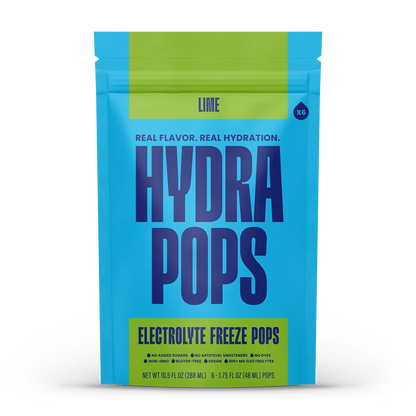 Hydra Pops Lime Electrolyte Freeze Pops (6 CT)