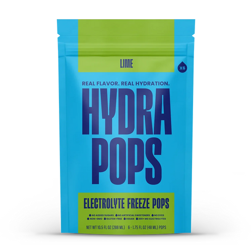 Hydra Pops Lime Electrolyte Freeze Pops (6 CT)