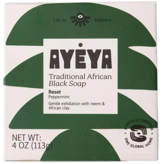 Traditional African Black Soap Bar - Reset