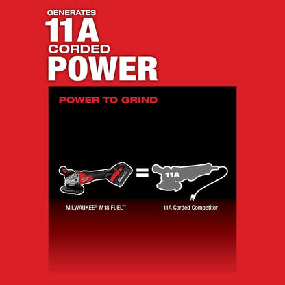 M18 FUEL 18V Lithium-Ion Brushless Cordless 4-1/2 in./5 in. Grinder with Variable Speed & Slide Switch (Tool-Only)